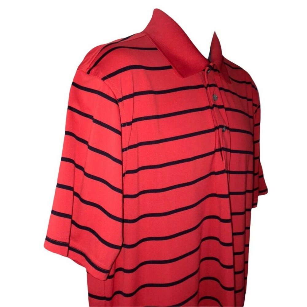 PGA Tour Airflux Red Athletic Golf Polo Shirt L - Picture 4 of 8